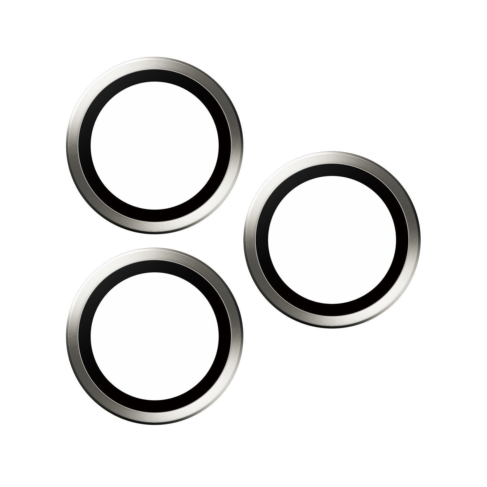 PanzerGlass® Hoops® Weiß Titanium Kameraschutz iPhone 15 Pro | 15 Pro Max